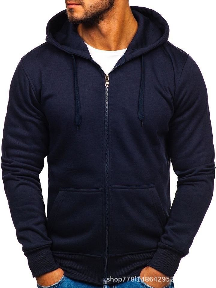 Jackets | Mens Identity Zip-Up Hooded Jacket Clothing Jackets