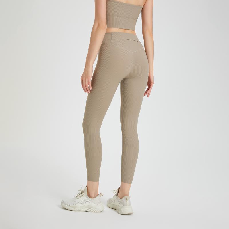 Leggings & Tights | Womens Studio Ribbed High-Rise Leggings Clothing Leggings & Tights