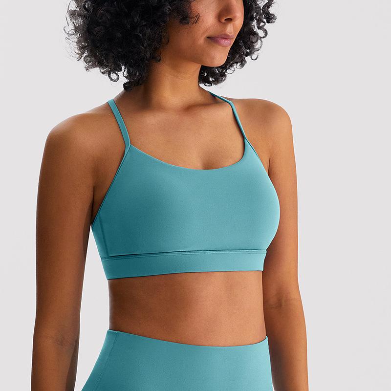 Sports Bras | Womens Lux Strappy Sports Bra Clothing Sports Bras